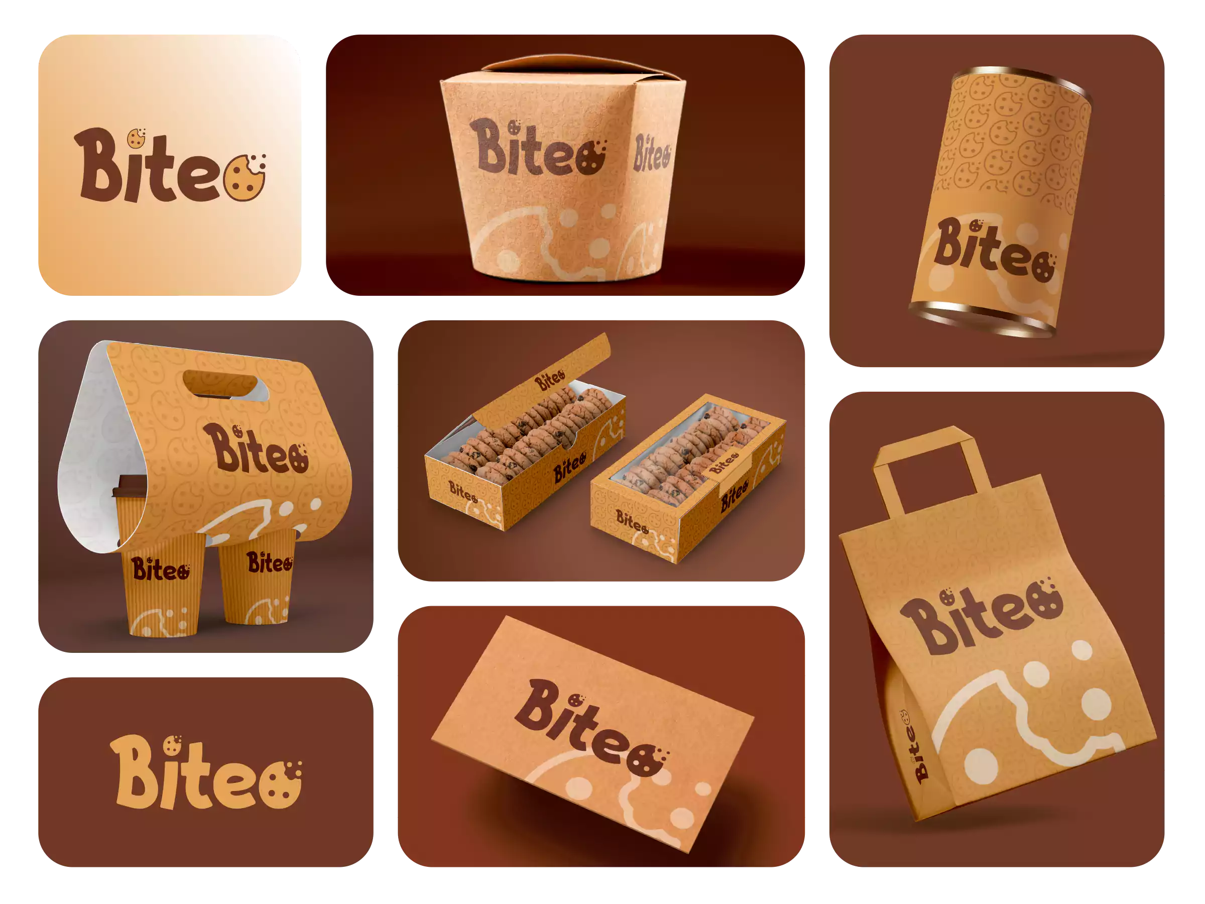 Biteo Cookies Brand Logo Design