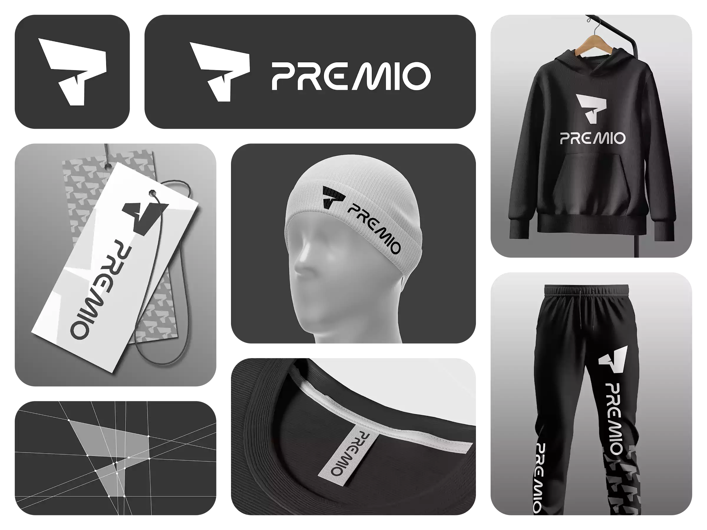 PREMIO Men's Clothing Brand Logo Design
