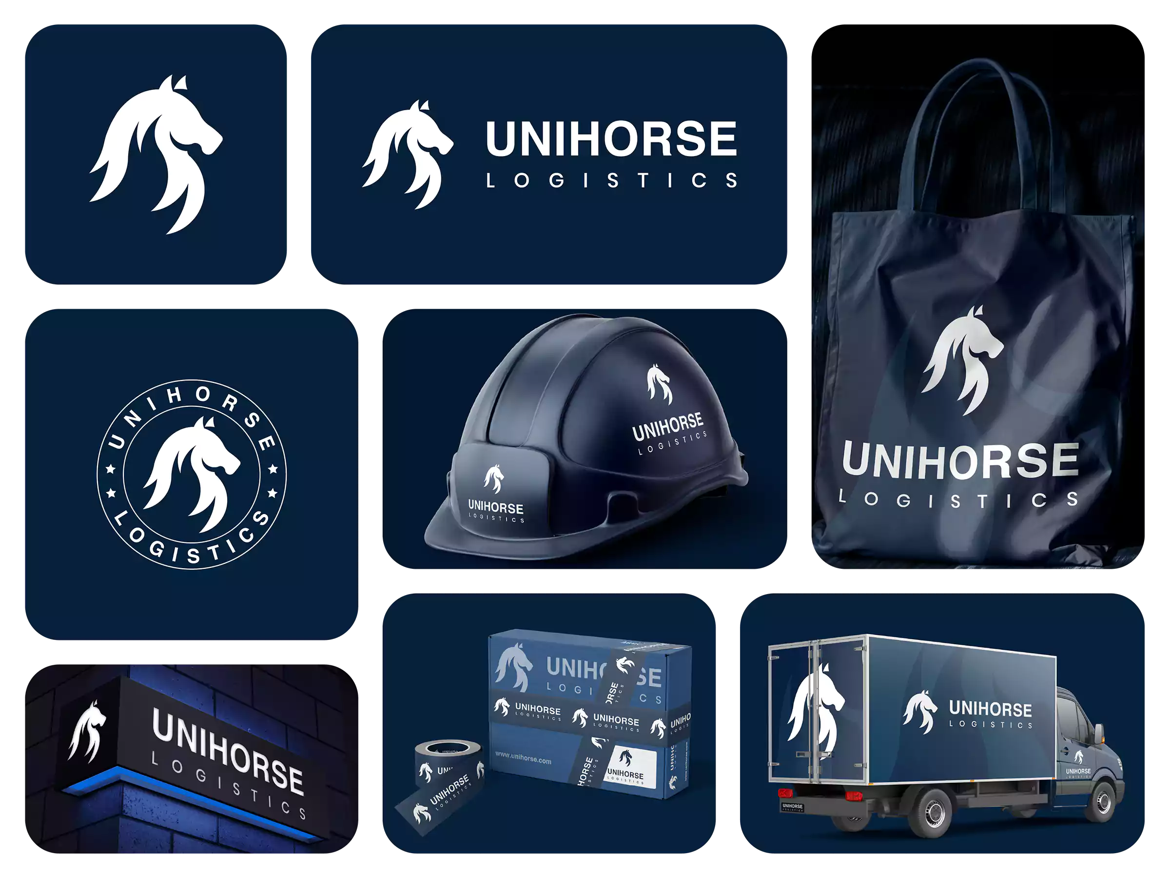 Unihorse Logistics Logo Design